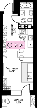 Квартира-студия № 138 