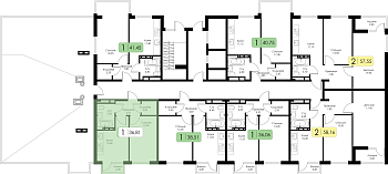 Однокомнатная квартира № 51 