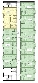 Двухкомнатная квартира № 30 