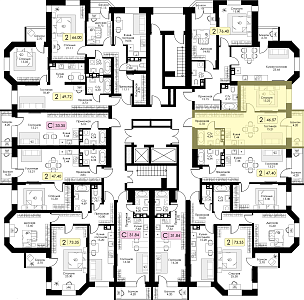 Однокомнатная квартира № 123 