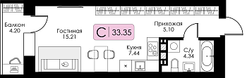 Квартира-студия № 152 