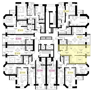 Однокомнатная квартира № 69 